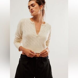 Free people Sennen Cashmere Cable Seeater